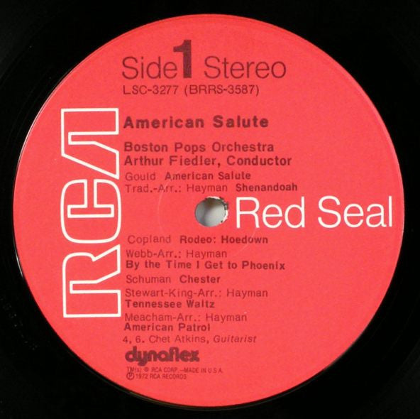 Arthur Fiedler  /  Boston Pops Orchestra, Chet Atkins : American Salute (LP, Comp)