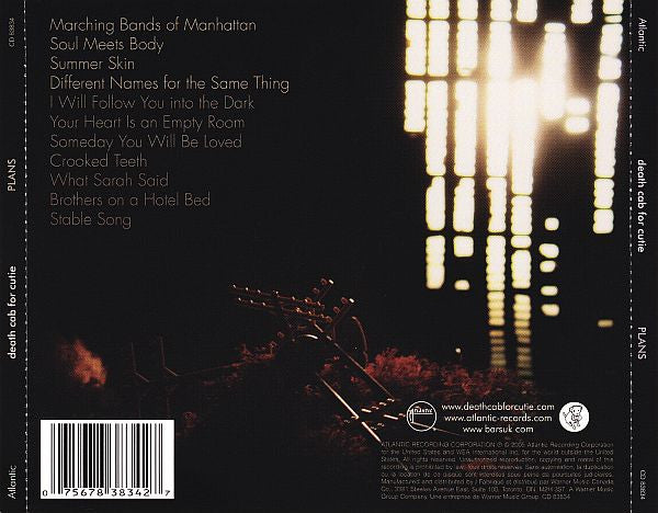 Death Cab For Cutie : Plans (CD, Album)