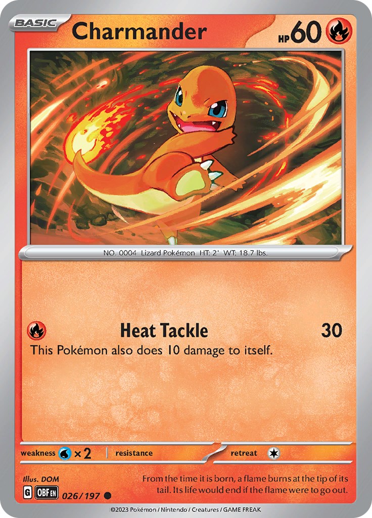 Charmander [OBF - 026/197] Pokemon Trading Card