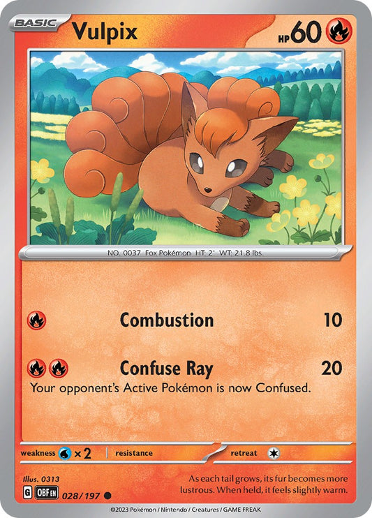 Vulpix [OBF - 028/197] Pokemon Trading Card