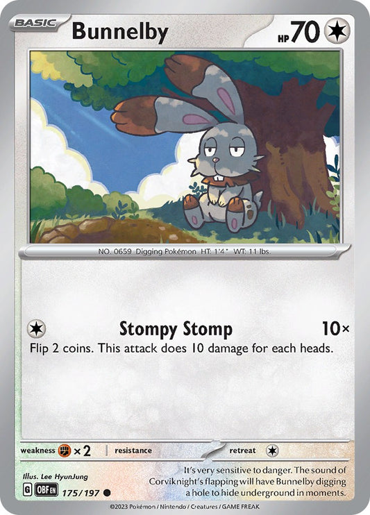 Bunnelby [OBF - 175/197] Pokemon Trading Card