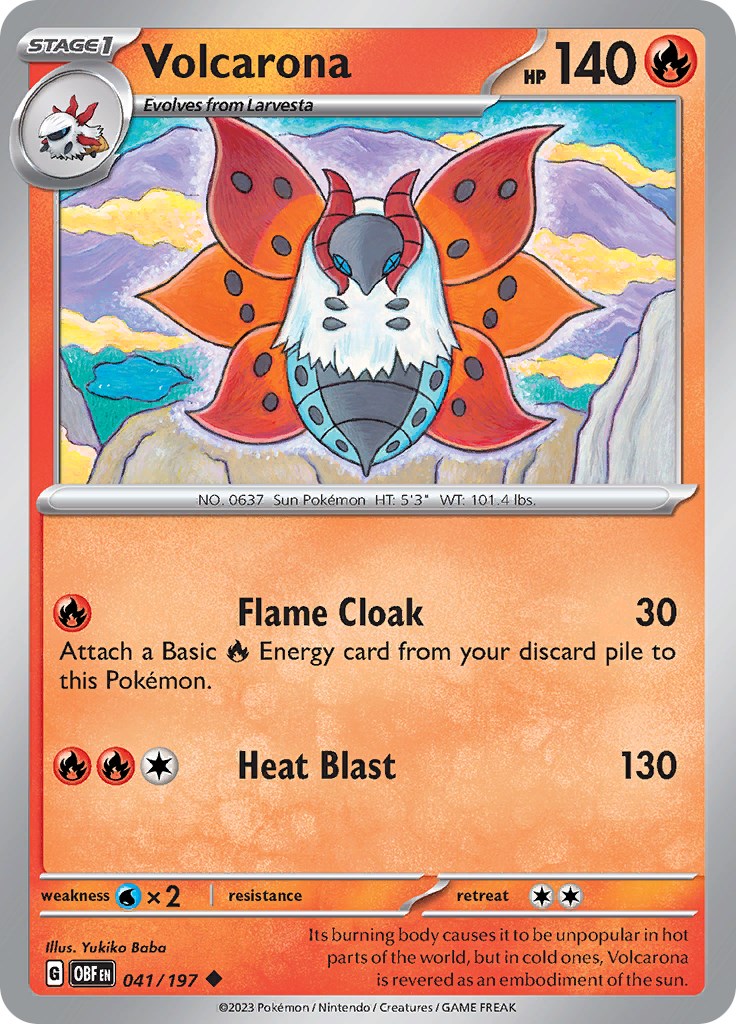 Volcarona [OBF - 041/197] Pokemon Trading Card