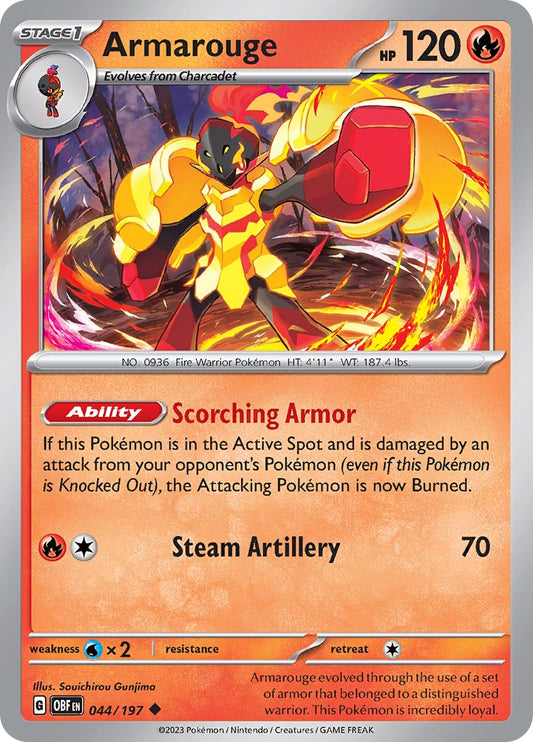 Armarouge [OBF - 044/197] Pokemon Trading Card