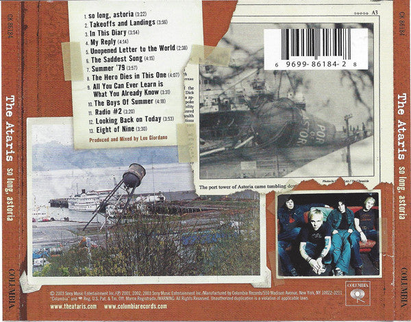 The Ataris : So Long, Astoria (CD, Album, Enh)