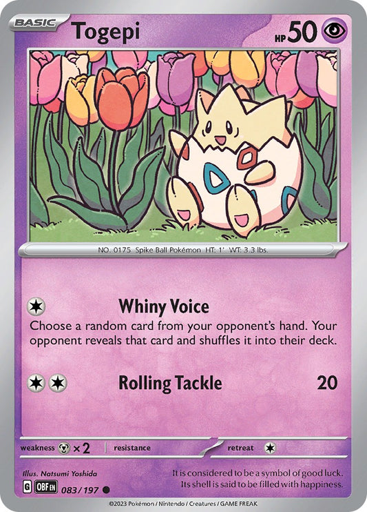 Togepi [OBF - 083/197] Pokemon Trading Card