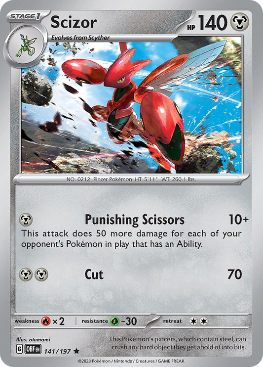 Scizor [OBF - 141/197] Pokemon Trading Card