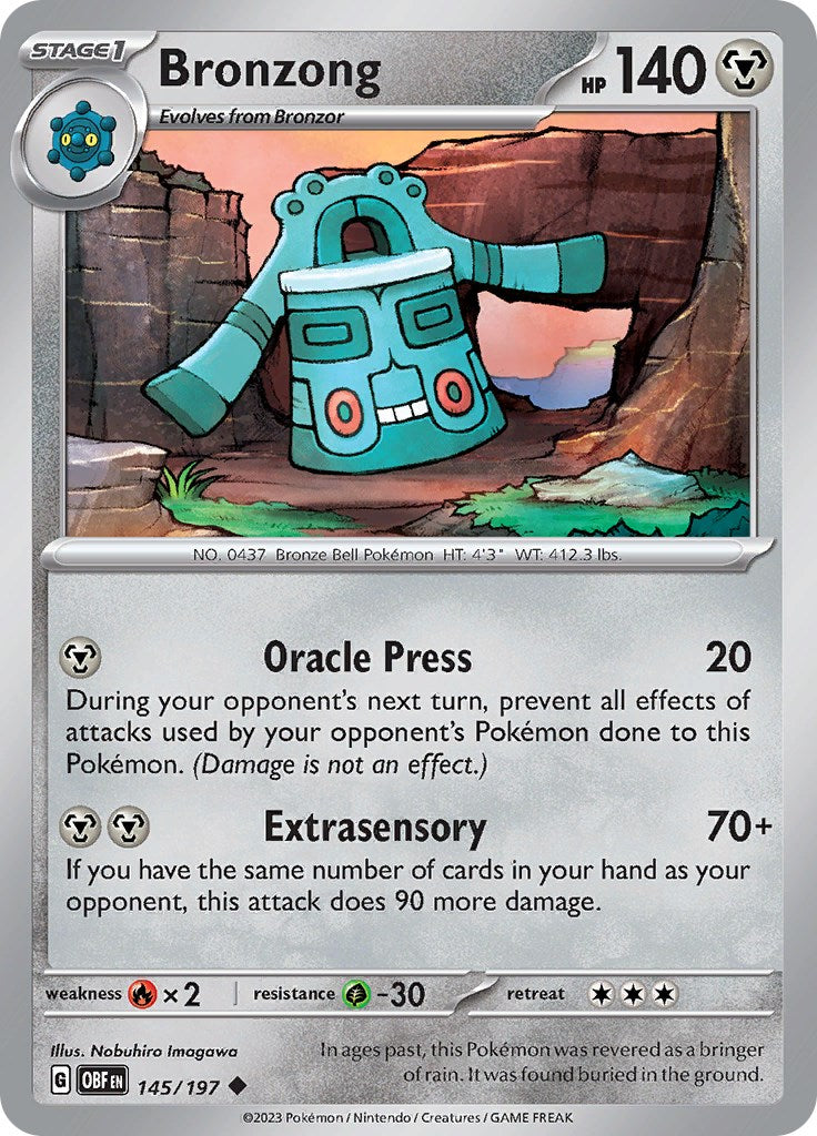 Bronzong [OBF - 145/197] Pokemon Trading Card