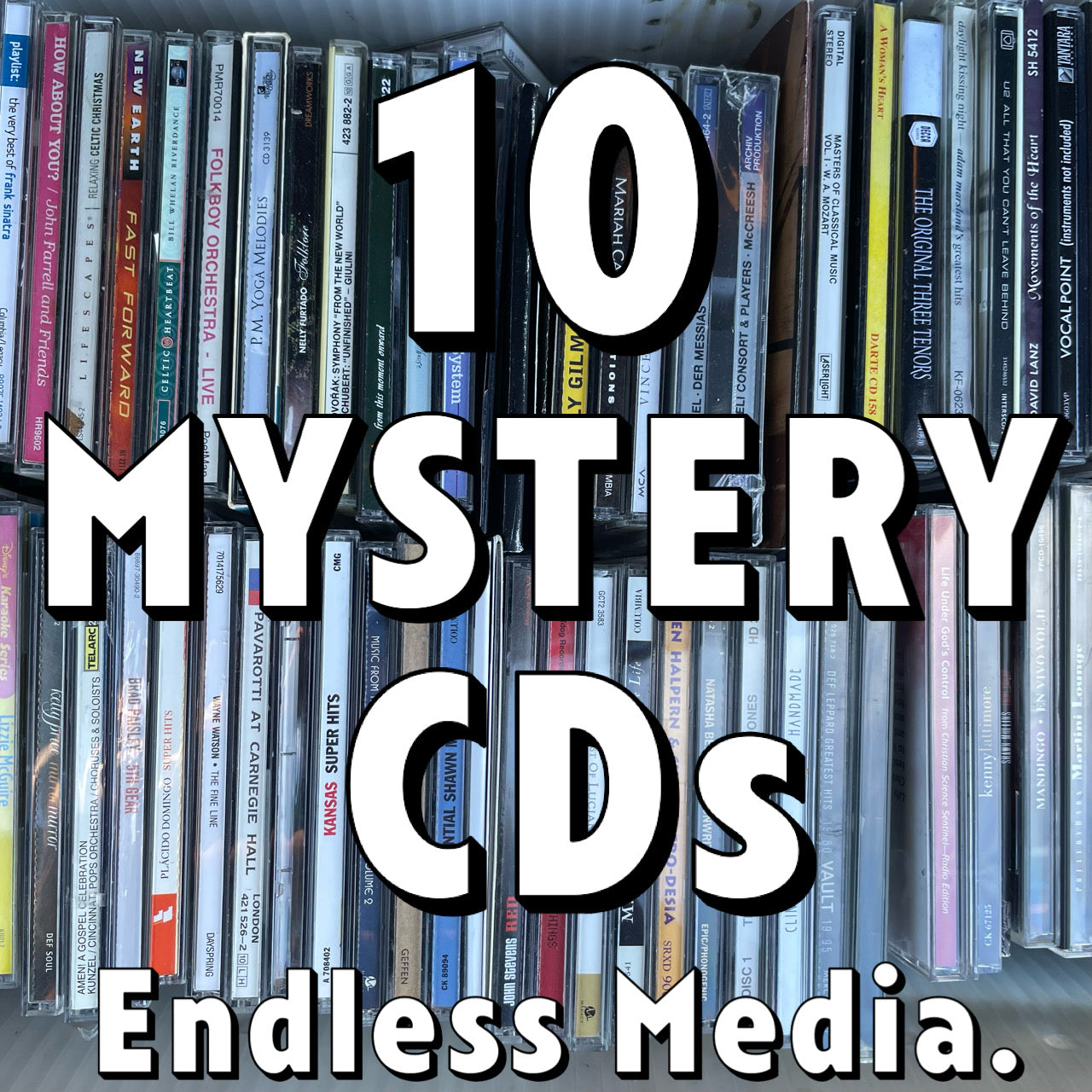 10 Random Mystery CD Album EP LP Single Bundle Lot Box Grab Bag Surprise - Endless Media