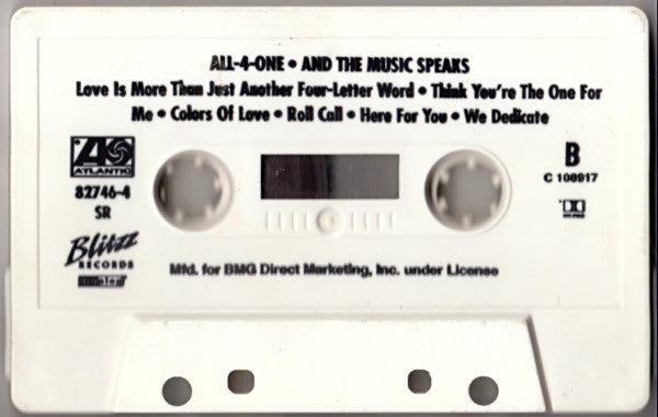 All-4-One : And The Music Speaks (Cass, Album, Club)