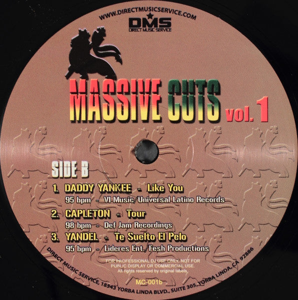 Various : Massive Cuts Vol. 1 (12", Comp, Promo)
