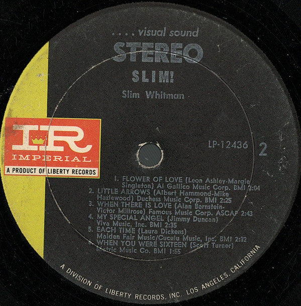 Slim Whitman : Slim! (LP, Album)