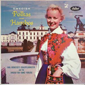 Karl Grönstedts Dragspelsorkester, Skansens Spelmanslag : Swedish Polkas And Hambos (LP, Comp)