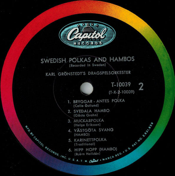 Karl Grönstedts Dragspelsorkester, Skansens Spelmanslag : Swedish Polkas And Hambos (LP, Comp)