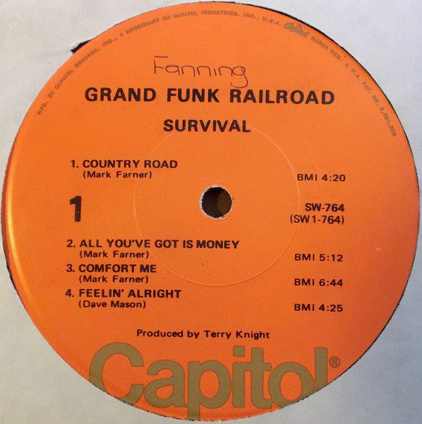 Grand Funk Railroad : Survival (LP, Album, RE, Los)