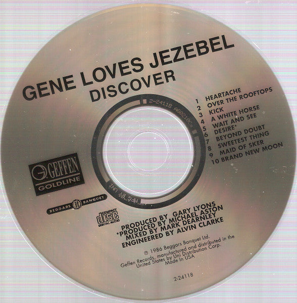 Gene Loves Jezebel : Discover (CD, Album, RE)