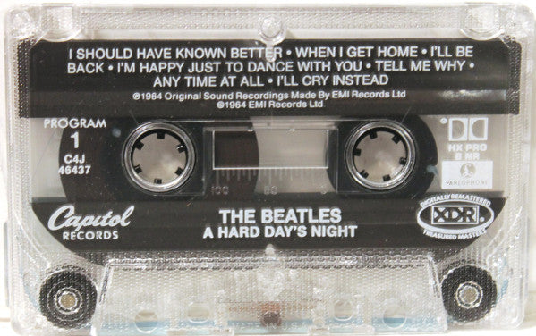 The Beatles : A Hard Day's Night (Cass, Album, Mono, RE, RM, XDR)