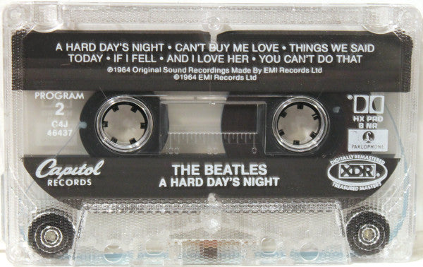 The Beatles : A Hard Day's Night (Cass, Album, Mono, RE, RM, XDR)