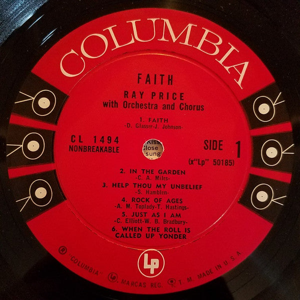 Ray Price : Faith... (LP, Mono)