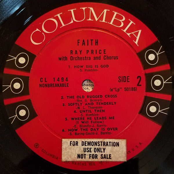 Ray Price : Faith... (LP, Mono)