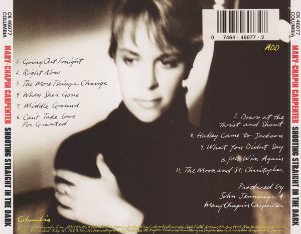 Mary Chapin Carpenter : Shooting Straight In The Dark (CD, Album, RP)
