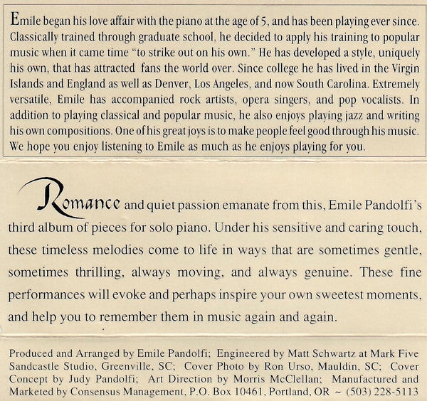 Emile Pandolfi : An Affair To Remember (Cass)