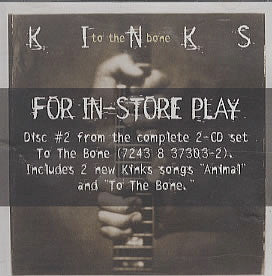 The Kinks : To The Bone (CD, Album, Pro)