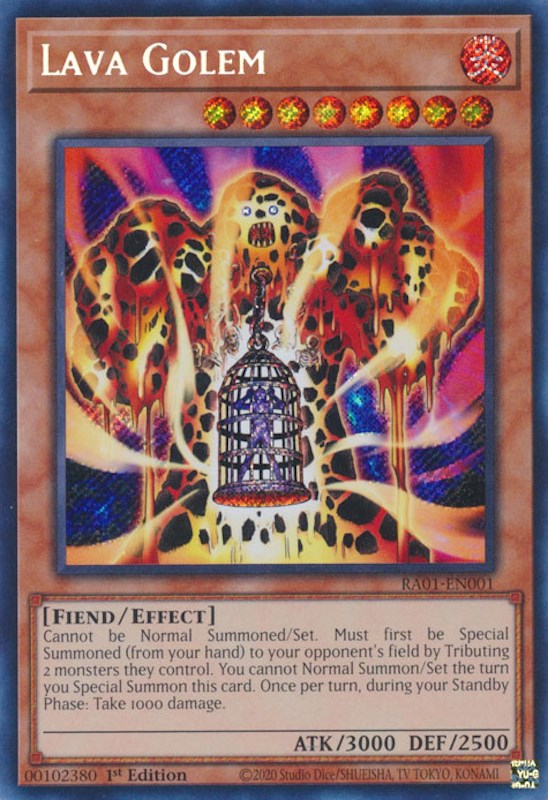 Lava Golem (Secret Rare) [RA01 - RA01-EN001] Yu-Gi-Oh Trading Card