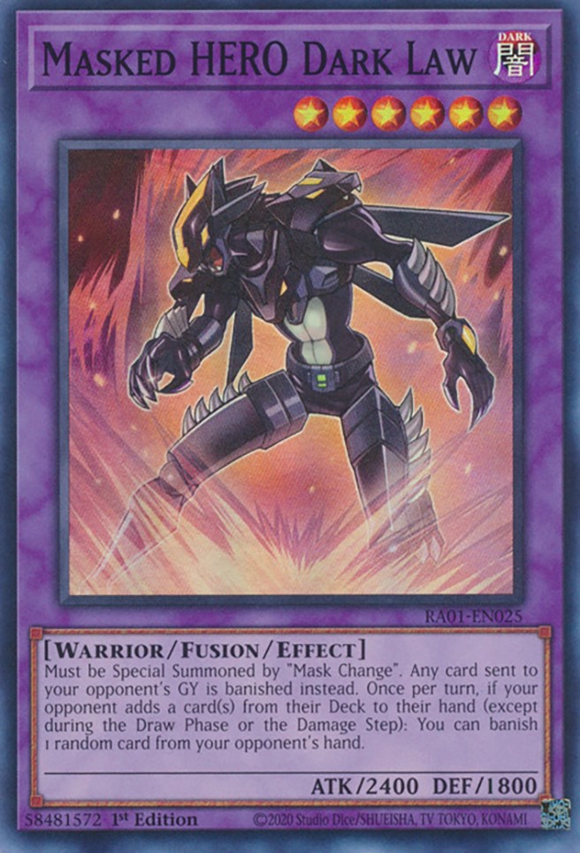 Masked HERO Dark Law [RA01 - RA01-EN025] Yu-Gi-Oh Trading Card