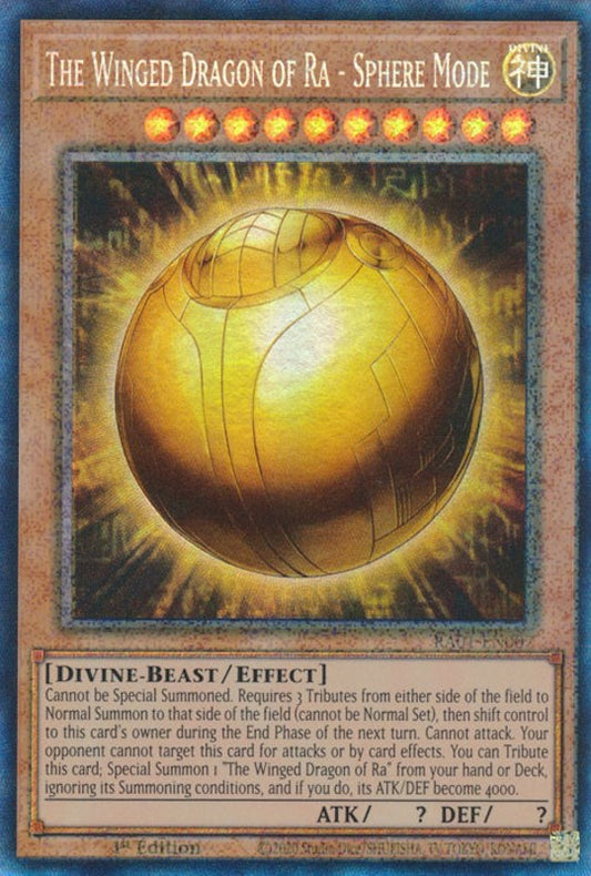 The Winged Dragon of Ra - Sphere Mode (PCR) [RA01 - RA01-EN007] Yu-Gi-Oh Trading Card