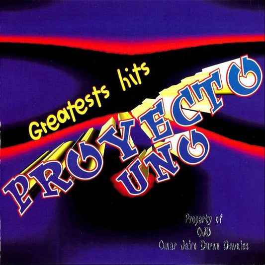Proyecto Uno : Greatest Hits (CD, Comp, Club)