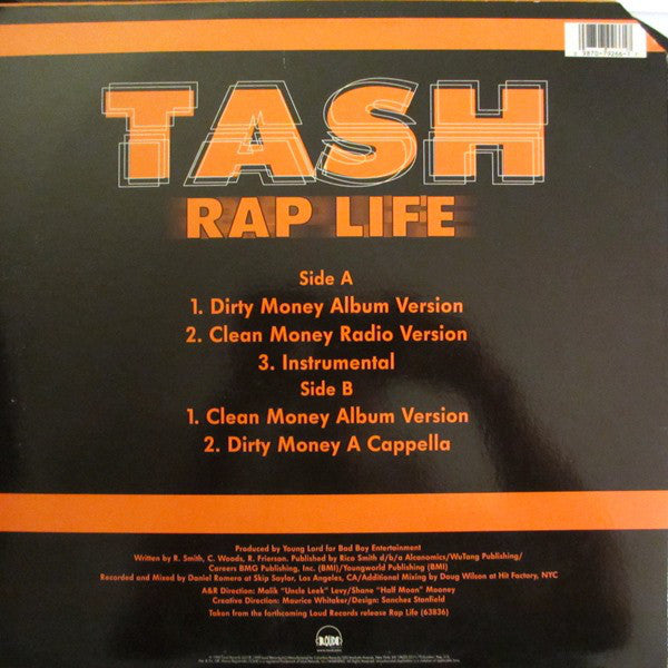 Tash Featuring Raekwon - Rap Life (12") (VG) - Endless Media