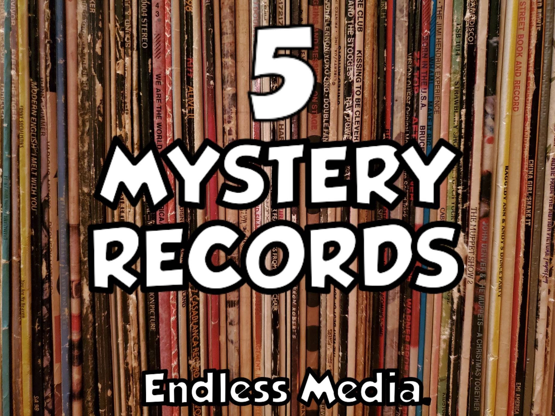 5 Random Mystery 12" Vinyl Record Album EP LP Bundle Lot Box Grab Bag Surprise - Endless Media