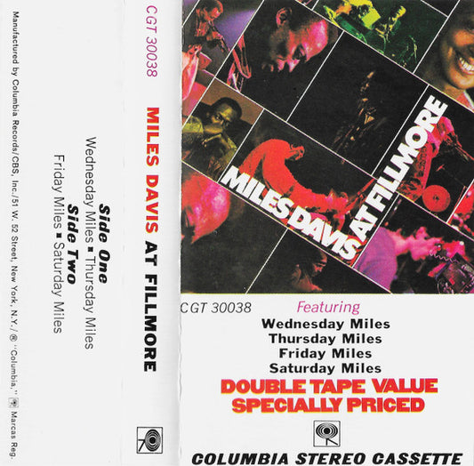 Miles Davis : Miles Davis At Fillmore (Cass, Album, Gre)