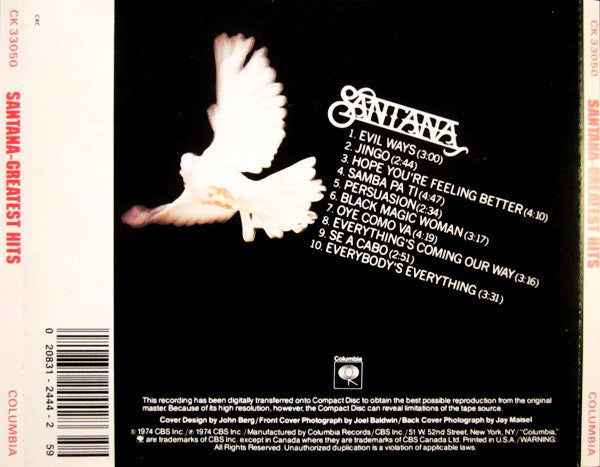 Santana - Santana's Greatest Hits (CD) (VG) - Endless Media