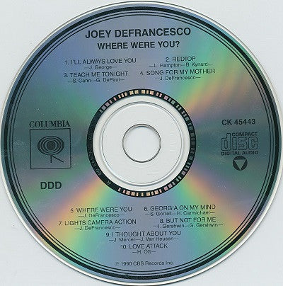 Joey DeFrancesco : Where WERE You? (CD, Album)