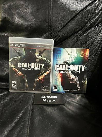 Call of Duty Black Ops Playstation 3 Box and Manual