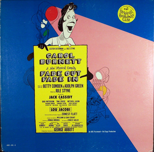 Jule Styne / Carol Burnett Also Starring Jack Cassidy : Fade Out - Fade In (Original Broadway Cast) (LP, Album, Mono)