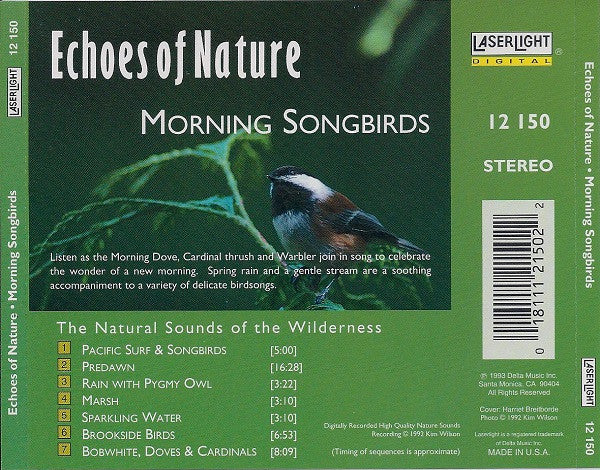 No Artist : Morning Songbirds (The Natural Sounds Of The Wilderness)  (CD)