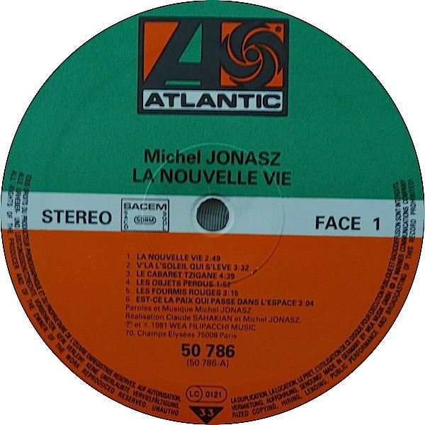 Michel Jonasz : La Nouvelle Vie (LP, Album)