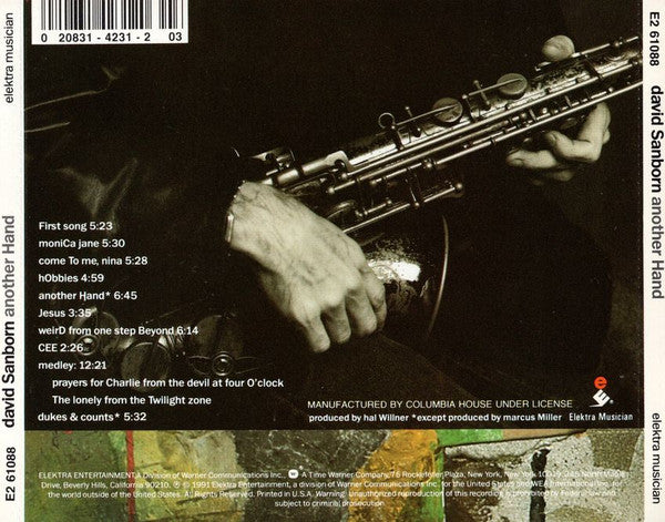 David Sanborn : Another Hand (CD, Album, Club)