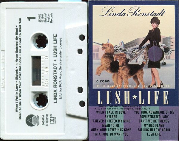 Linda Ronstadt With Nelson Riddle And His Orchestra : Lush Life (Cass, Album, Club, Dol)