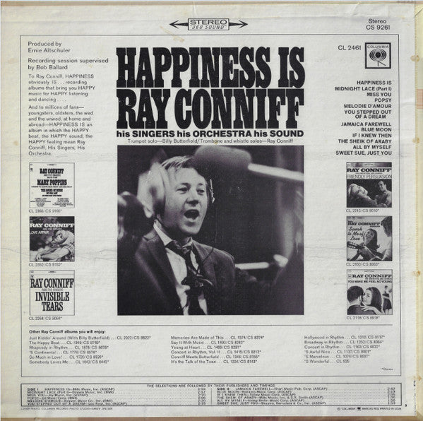 Ray Conniff - Happiness Is  (LP) (VG+) - Endless Media