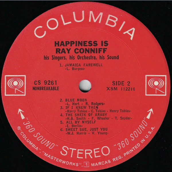 Ray Conniff - Happiness Is  (LP) (VG+) - Endless Media