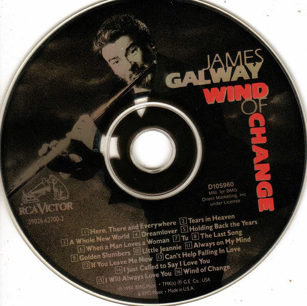James Galway : Wind Of Change (CD, Album, Club)