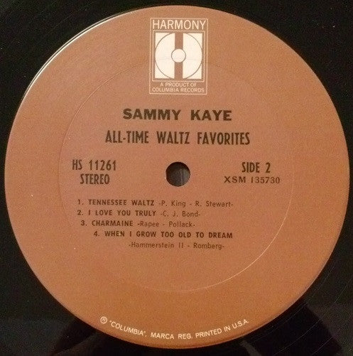 Sammy Kaye - All-Time Waltz Favorites (LP) (VG) - Endless Media