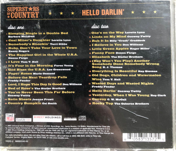 Various : Superstars Of Country: Hello Darlin'  (2xCD, Comp)