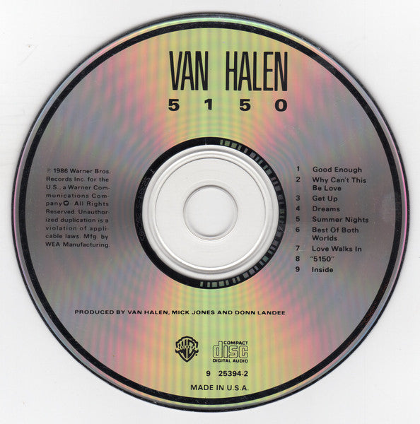 Van Halen : 5150 (CD, Album, Spe)