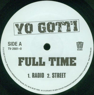 Yo Gotti : Full Time (12")