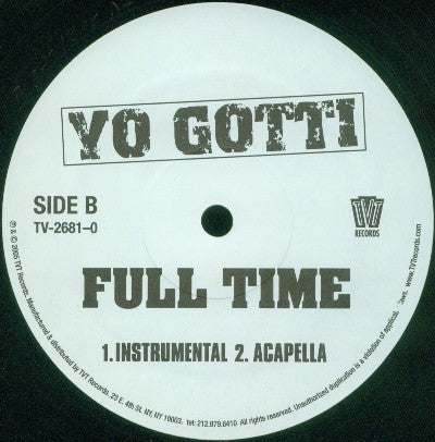 Yo Gotti : Full Time (12")