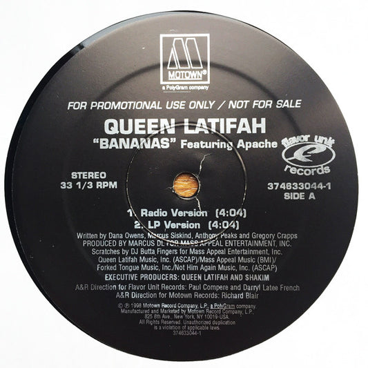 Queen Latifah - Bananas (12") (G+) - Endless Media